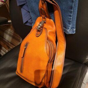 🆕Women Brown Genuine Leather Crossbody Sling Handmade Classic Vintage Bag
